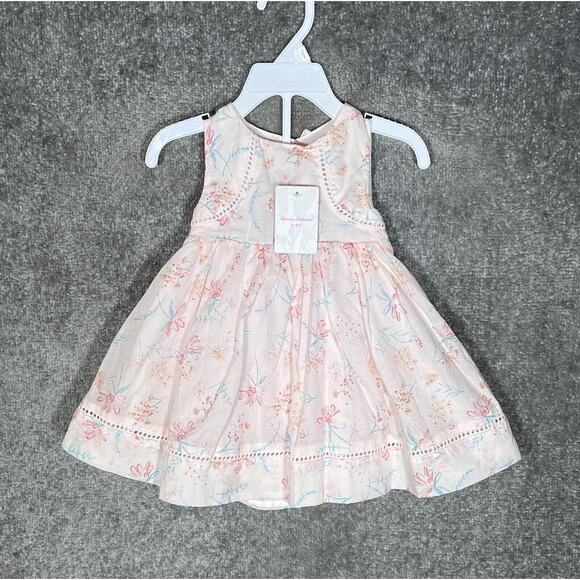 Tommy Bahama Other - Tommy Bahama‎ Kids Sleeveless 2pc Dress Infant Girls Size 12M Pink Floral NWT
